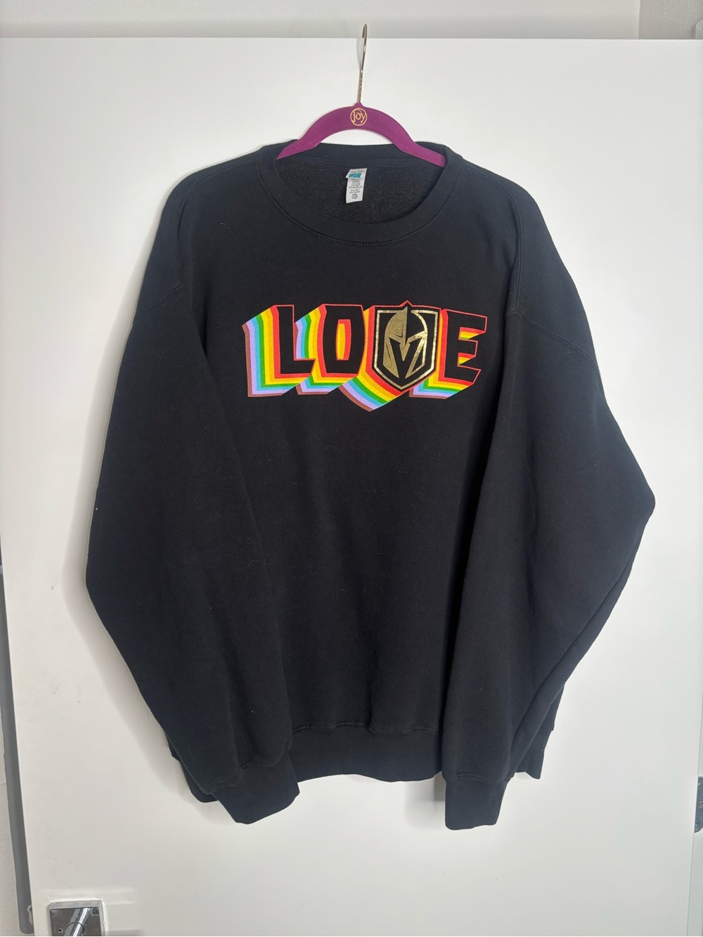 Vegas Golden Knights Pride “Love” exclusive crewneck